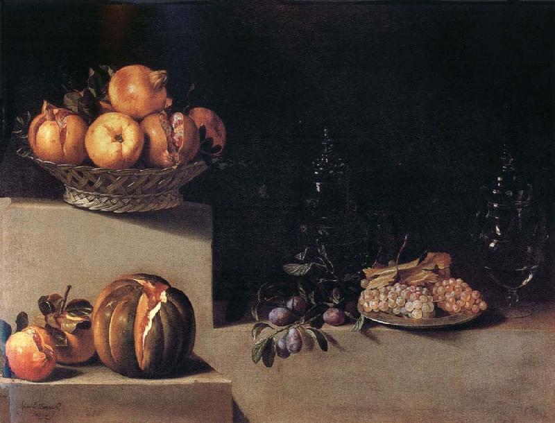 HAMEN, Juan van der Still life wtih Fruit and Glassware oil painting picture